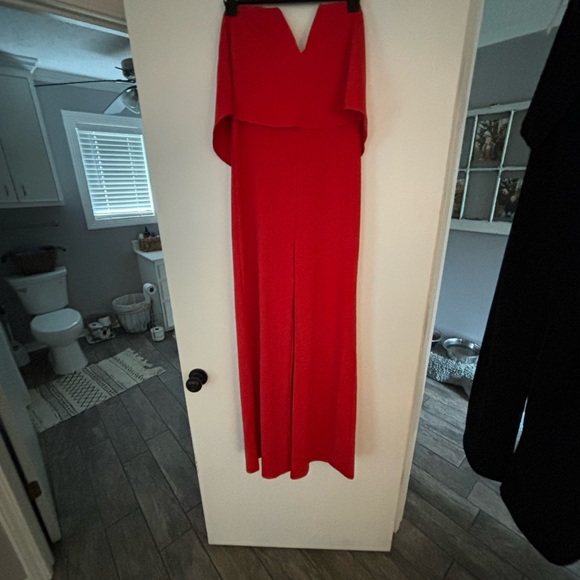 Classy Red Large Romper - Picture 2 of 3